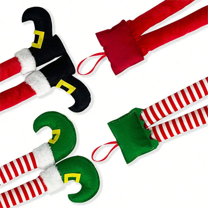 Christmas Elf Legs Ornament — Funny Holiday Tree & Car Decoration