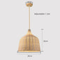 Southeast Asia Hand-Woven Rattan Pendant Chandelier — Boho Bamboo Lantern
