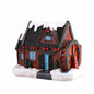 Christmas Resin Miniature House Ornament – Xmas Village Tabletop Figurine Décor