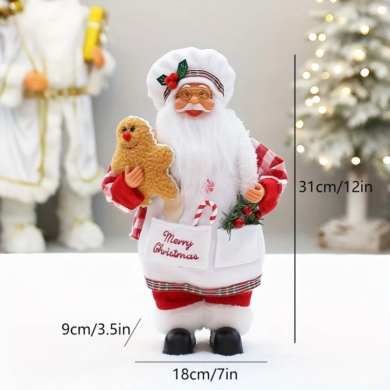 Christmas Chef Figurine — Festive Kitchen & Dining Table Holiday Decoration