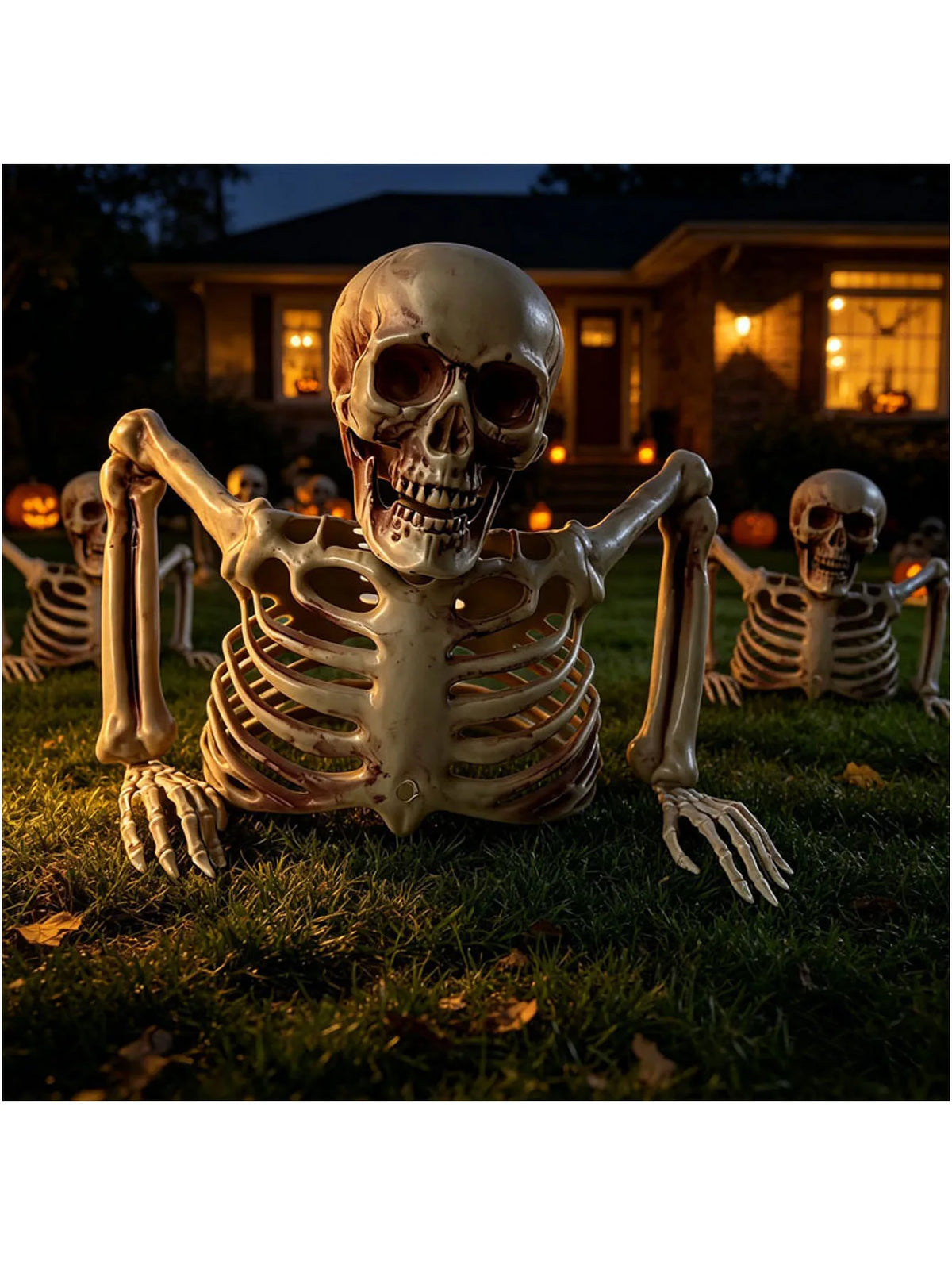 Halloween Half Skeleton Prop — Horror Scene Decoration for Haunted Houses & Escape Rooms