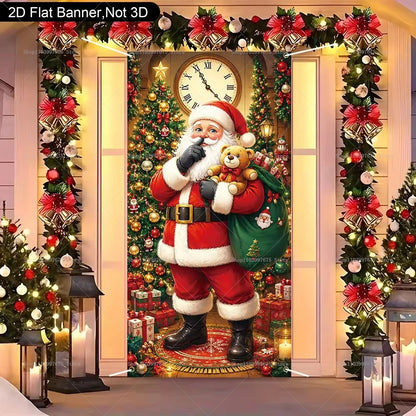 Christmas Door Cover Banner — Santa, Snowman & Holiday Designs