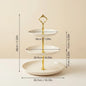 2/3 Tier Serving Tray Cake Stand Reusable Plastic Plates Serving Dishes Dessert Plate Fruit Bowl Snack Dish PET Food Tray Handle