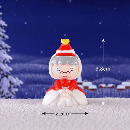 Christmas Miniature Figurines – Whimsical Resin Holiday Characters