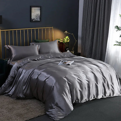 Silky Soft Duvet Cover Set with Zipper & Corner Ties