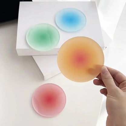 Gradient Colour Acrylic Coasters — Non-Slip Cup Mats for Bar, Café & Home Decor