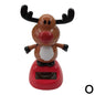 Solar Dancing Christmas Car Ornaments – Santa, Snowman, Reindeer & Tree Bobblehead Figures