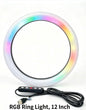 RGB Ring Light Lamp with Remote — LED Video & Live Streaming Light for Smartphones