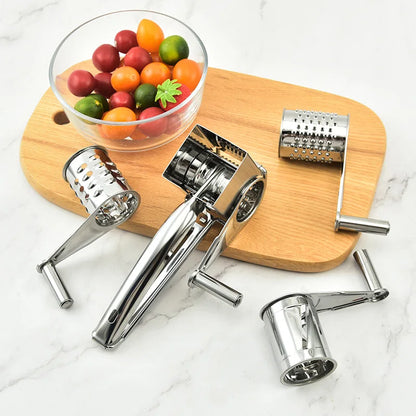 1/4pcs Drums Blades Rotary Cheese Grater Cheese Cutter Slicer Stainless Steel Cheese Shredder Butter Nut Cutter Kitchen Gadgets