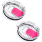 2Pcs 30oz /20oz Tumbler Lids, Travel Spill Proof Cup Lids Covers with Magnetic Slider Switch, BPA Free