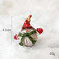 Christmas Resin Santa & Snowman Desktop Figurine – Holiday Décor & Photography Prop