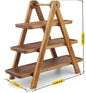 3 Tier Serving Tray Wood Tiered Tray Decor Cake Stand Farmhouse Tiered Tray Party Serving Dishes And Platters Trays