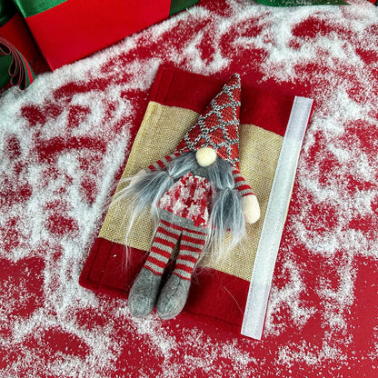 Christmas Faceless Santa Claus Appliance Handle Cover – Festive Décor for Fridge, Microwave & Dishwasher