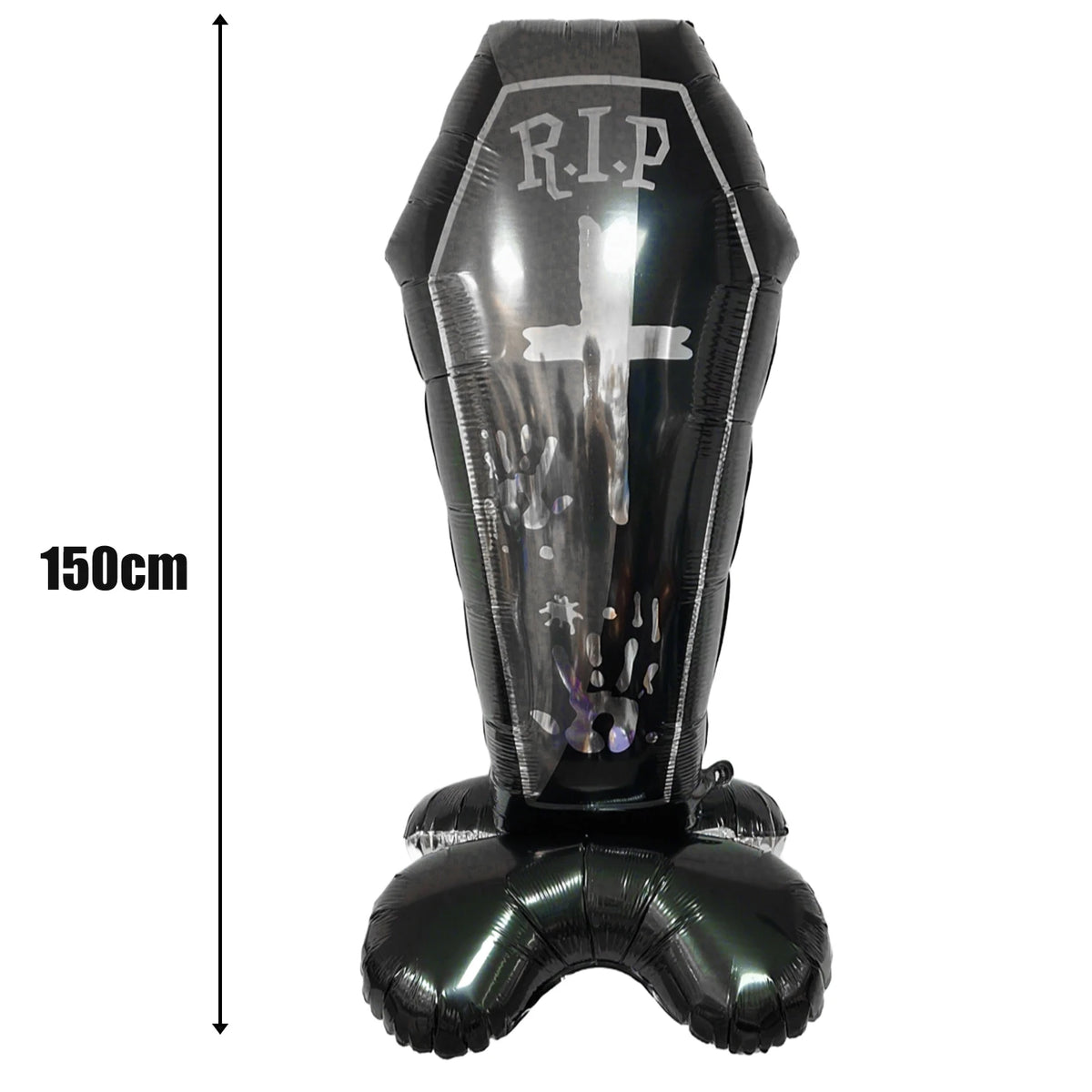 Giant Halloween Foil Standing Balloon — Ghost, Pumpkin, Skull & Haunted Castle Party Decor