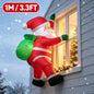 3.3 Ft Inflatable Dabbing Santa Claus – LED Lighted Outdoor Christmas Yard Décor