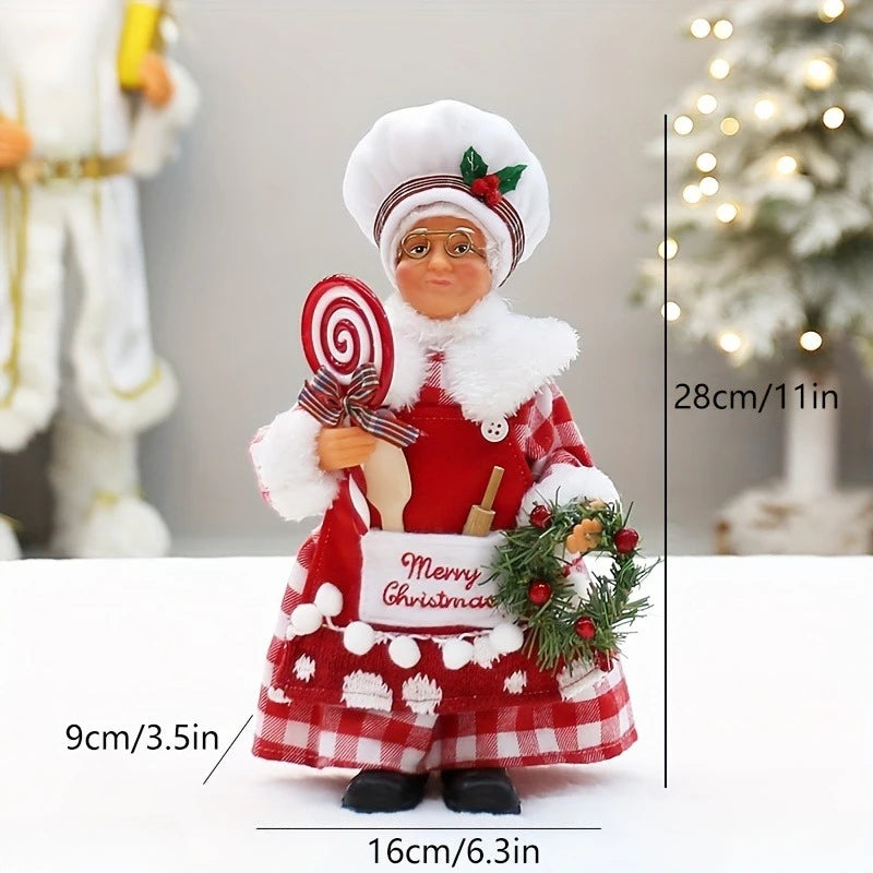 Christmas Chef Figurine — Festive Kitchen & Dining Table Holiday Decoration
