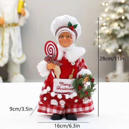 Christmas Chef Figurine — Festive Kitchen & Dining Table Holiday Decoration