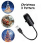 Christmas Projector Light – Glowing Santa & Snow Scene Bedroom Ornament