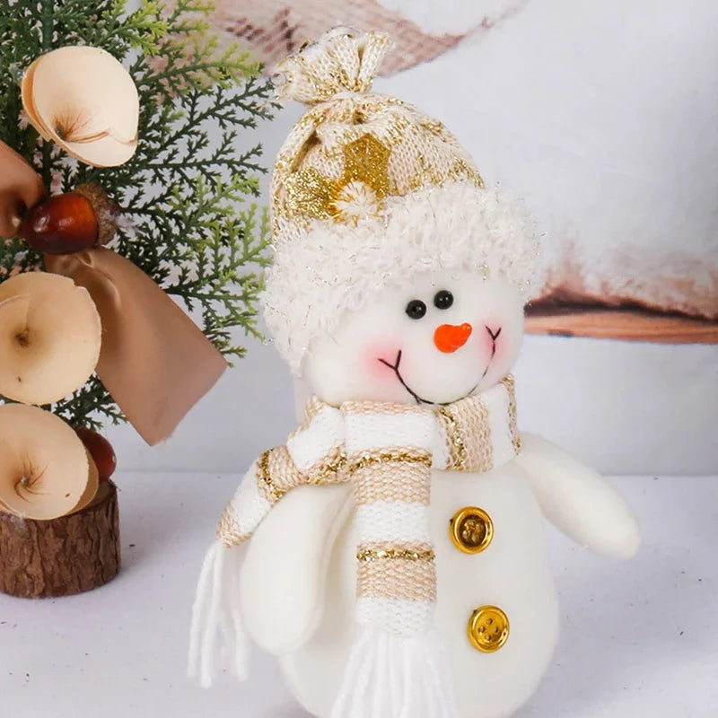Christmas Gnome Plush Doll — Santa & Snowman Holiday Tree & Shelf Decor