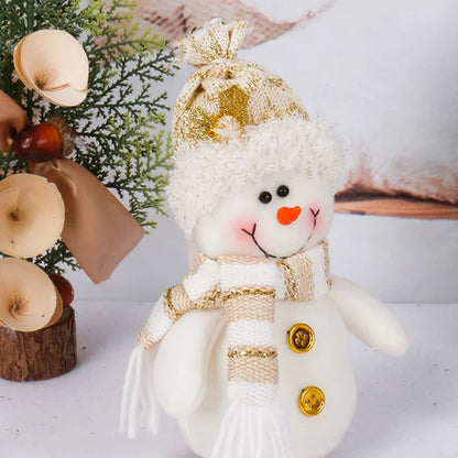 Christmas Gnome Plush Doll — Santa & Snowman Holiday Tree & Shelf Decor