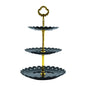 3 Tier Cake Tray Afternoon Tea Wedding Plates Party Tableware European Simply Style Creative Petal Fruit Tray Display Shelf