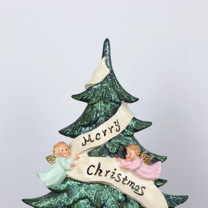 Angel Christmas Tree Resin Ornament — Elegant Holiday Figurine Decor