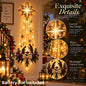 Christmas LED Glowing Wall Hanging Ornament – Lighted Holiday Scene Décor