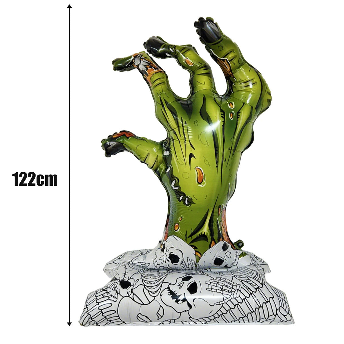 Giant Halloween Foil Standing Balloon — Ghost, Pumpkin, Skull & Haunted Castle Party Decor