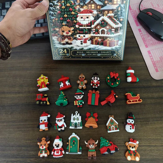 Christmas Advent Calender Brick Ornament