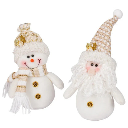 Christmas Gnome Plush Doll — Santa & Snowman Holiday Tree & Shelf Decor