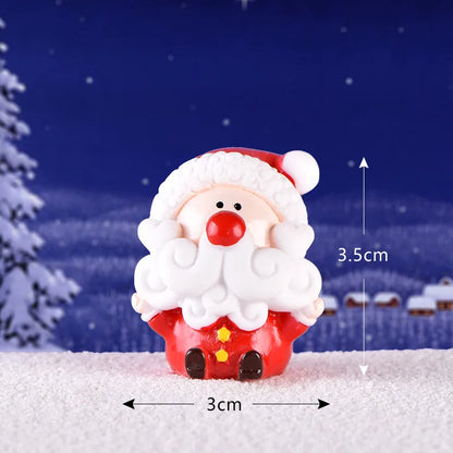 Christmas Miniature Figurines – Whimsical Resin Holiday Characters