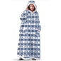 Suer Long Flannel Sherpa Wearable Blanket Winter Warm Blanket with Sleeves Hoodie Sweatshirts Oversized  TV Blanket Pullover