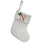 Personalized Letter Christmas Stocking — Alphabet Initial Holiday Gift Bag & Tree Decor