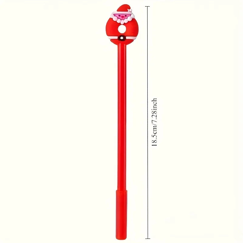 Christmas-Themed Ballpoint Pen Set — Festive Holiday Stationery & Stocking Stuffer