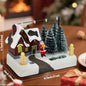 Christmas Village Scene – LED Lighted Collectible Building with Santa, Trees & Snow Décor
