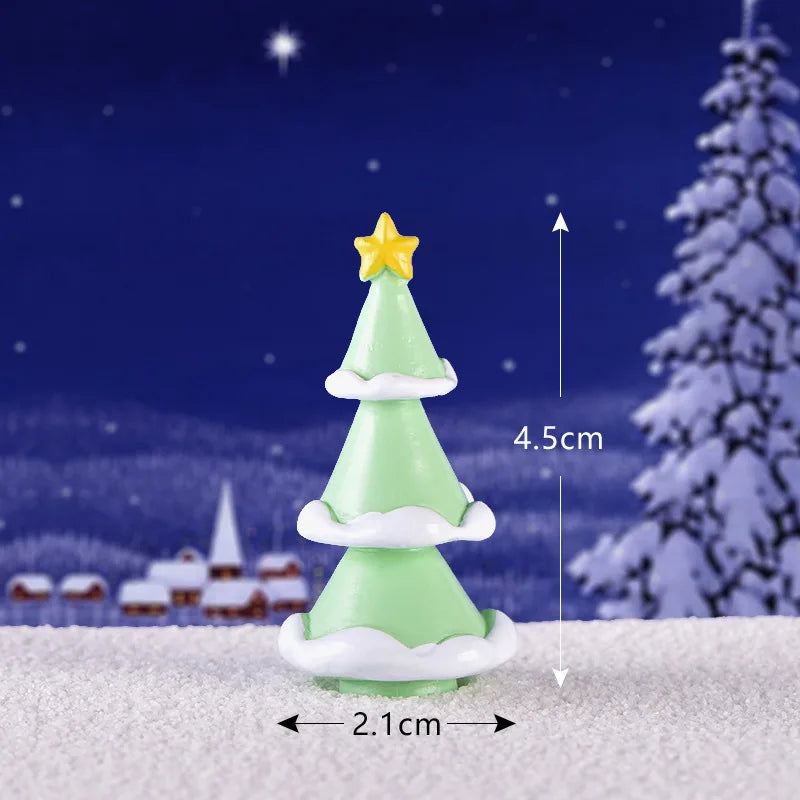 Christmas Miniature Figurines – Whimsical Resin Holiday Characters