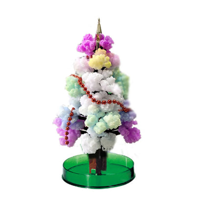 Magic Crystal Growing Christmas Tree — Science Novelty Holiday Decoration