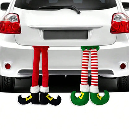 Christmas Elf Legs Ornament — Funny Holiday Tree & Car Decoration