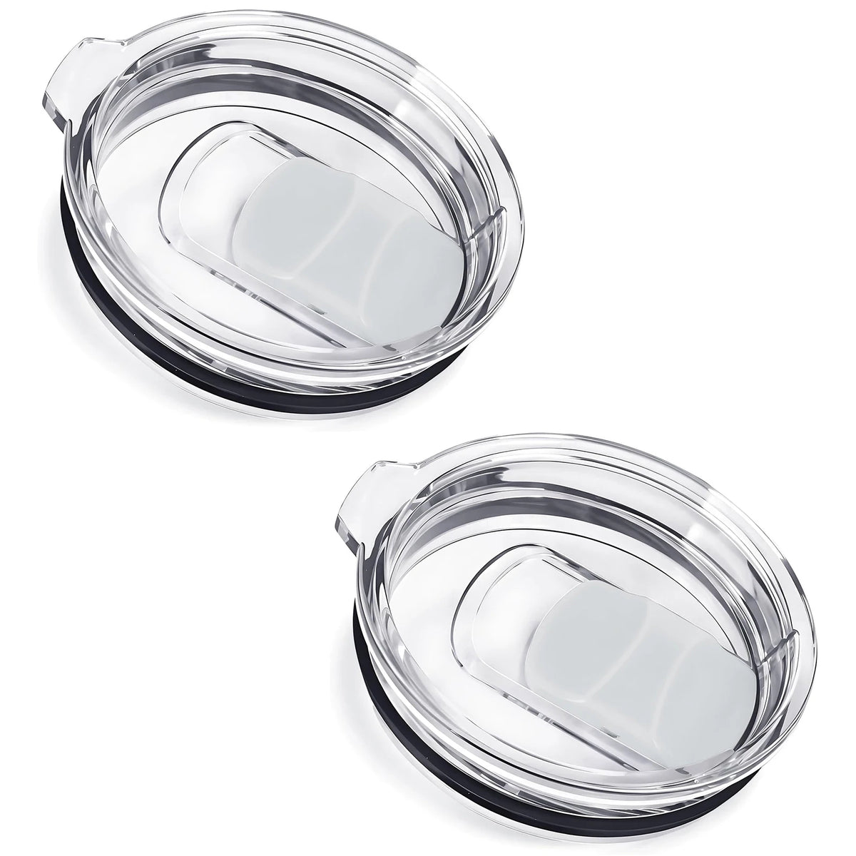 2Pcs 30oz /20oz Tumbler Lids, Travel Spill Proof Cup Lids Covers with Magnetic Slider Switch, BPA Free