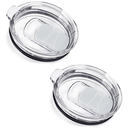 2Pcs 30oz /20oz Tumbler Lids, Travel Spill Proof Cup Lids Covers with Magnetic Slider Switch, BPA Free