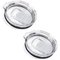 2Pcs 30oz /20oz Tumbler Lids, Travel Spill Proof Cup Lids Covers with Magnetic Slider Switch, BPA Free