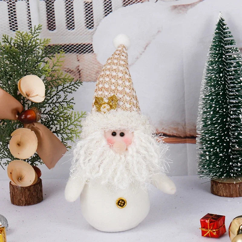 Christmas Gnome Plush Doll — Santa & Snowman Holiday Tree & Shelf Decor