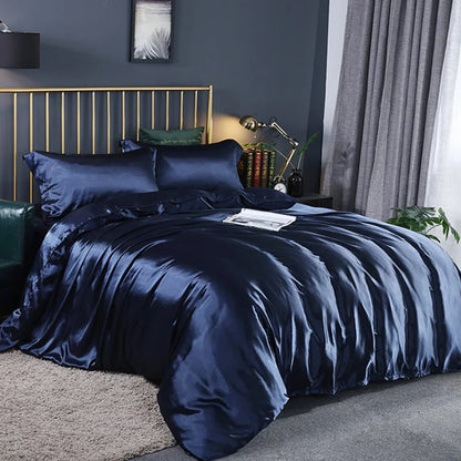 Silky Soft Duvet Cover Set with Zipper & Corner Ties