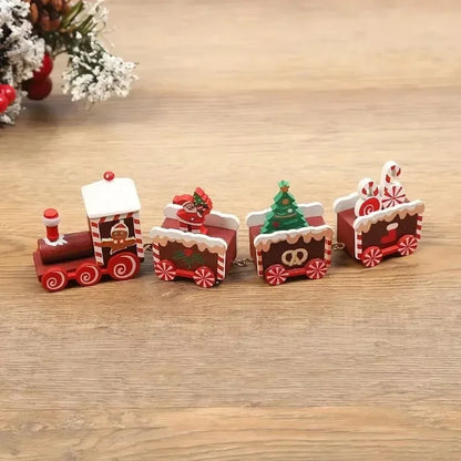 Classic Christmas Train Ornament — Festive Holiday Tabletop & Under-Tree Decor