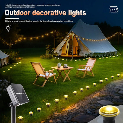 Solar LED Garden Pathway Light — 8 Modes, Waterproof Outdoor Stake Lamp