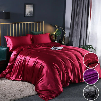 Silky Soft Duvet Cover Set with Zipper & Corner Ties
