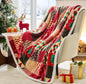 Christmas Throw Blanket, Christmas Decorations Gifts for Women Sherpa Winter Holiday Blanket Soft Christams Throws for Sofa Bed