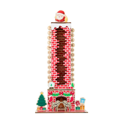 Wooden Christmas Advent Calendar — Reusable Desktop Holiday Countdown
