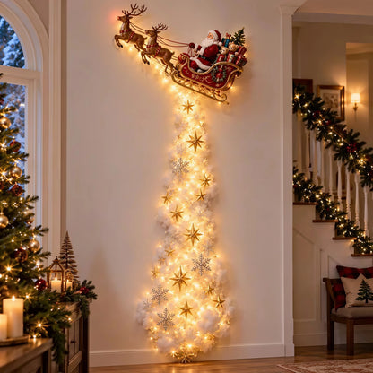 Christmas LED Glowing Wall Hanging Ornament – Lighted Holiday Scene Décor