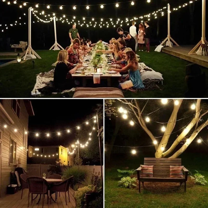 Solar LED String Fairy Lights — IP65 Waterproof Outdoor Garden Lights